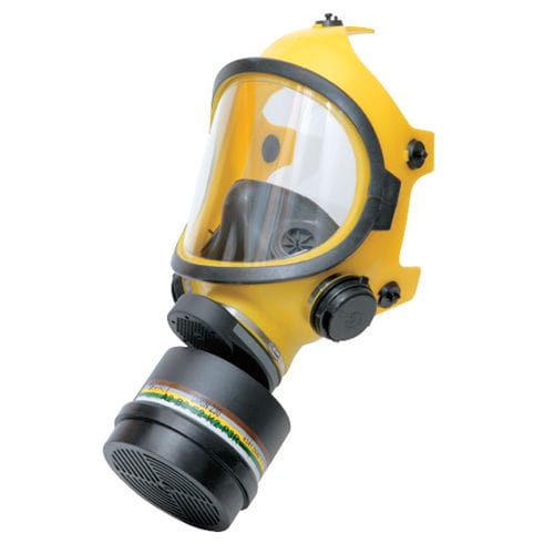 Maschera di protezione alimentata in aria - C607 series - D.P.I. s.r.l. - a pieno facciale / monofiltro / a pressione positiva