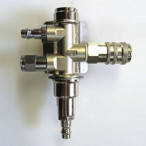 Valvola per maschera respiratoria - SWOV series - D.P.I. s.r.l. - in ottone nichelato / di commutazione / automatica