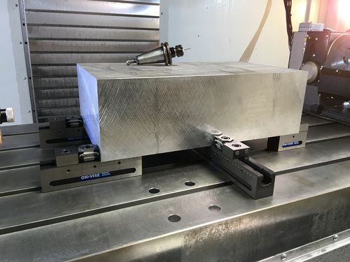 Canalina di guida - OK-Vise® - Mitee Bite - di bloccaggio / in acciaio / per carichi pesanti