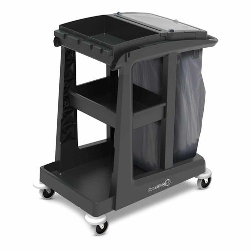 Carrello di pulizia - EM1  - Numatic - in plastica / 2 livelli / compatto