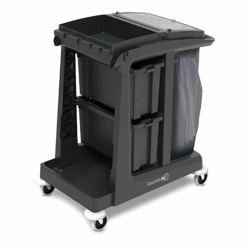 Carrello di pulizia - EM2  - Numatic - di stoccaggio / in plastica riciclata / a forte carico