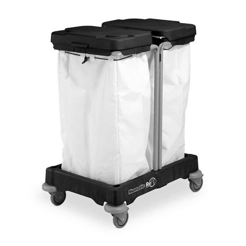 Carrello portabiancheria - LLT200R - Numatic - in polipropilene / portarifiuti