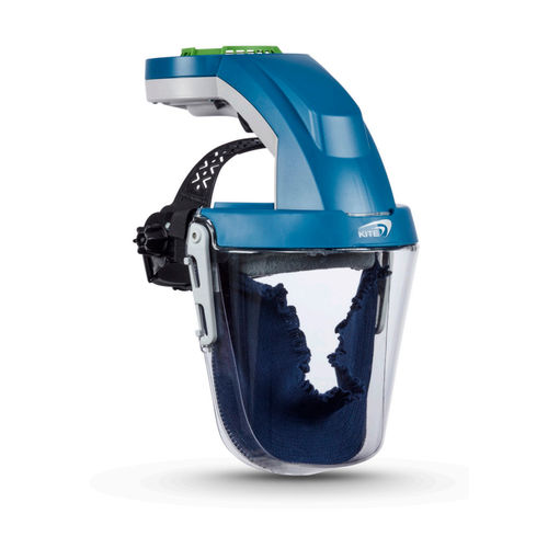 Maschera di protezione alimentata in aria - AIRHOOD - Europa Safety Products Ltd. - a pieno facciale / industriale / blu