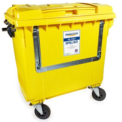 Cassonetto in plastica - 27-1755 - Evolution Sorbent Products Global, LLS - per oli esausti / con coperchio / 4 ruote