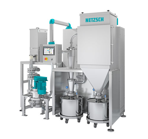 Mulino a getti d'aria a letto fluidizzato - PilotPlant - NETZSCH Grinding & Dispersing - verticale / da laboratorio / ultrafine