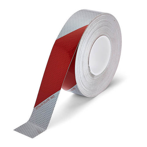 Nastro adesivo di marcatura - H6604 - Heskins Limited - bianco / rosso / riflettente