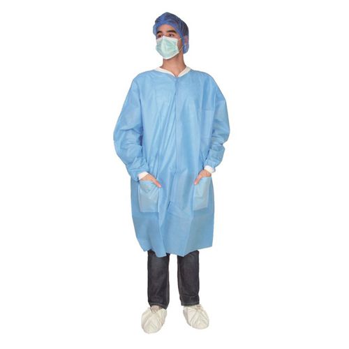 Camice lungo per laboratorio - WLL4002 - Hubei Wanli Protective Products Co., Ltd. - da lavoro / impermeabile / in SMS
