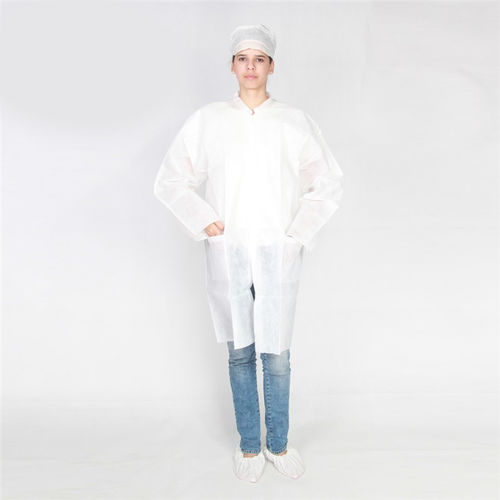 Camice lungo per laboratorio - Hubei Wanli Protective Products Co., Ltd. - da lavoro / in SMS / in polipropilene