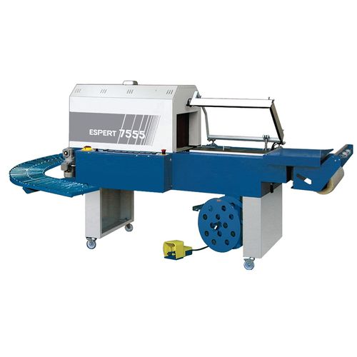 Macchina di confezionamento semiautomatica - ESPERT 7555 EV - ITALDIBIPACK - con tunnel di retrazione / con film termoretraibile / con trasportatore