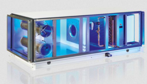 Centrale di trattamento aria orizzontale - X-CUBE CROFCU  - TROX - per camera bianca / per grandi volumi / a recupero di calore