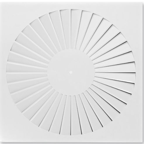 Diffusore d'aria circolare - FD  - TROX - quadrato / da soffitto / a induzione