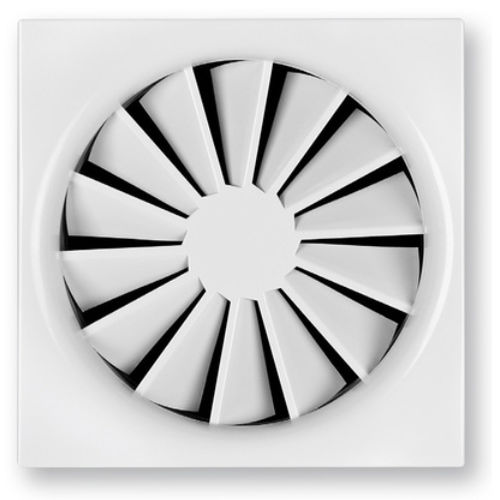Diffusore d'aria circolare - RFD  - TROX - quadrato / da soffitto / a induzione