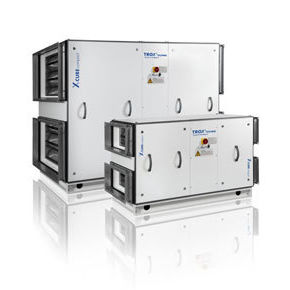 Centrale di trattamento aria orizzontale - X-CUBE compact - TROX - per camera bianca / a recupero di calore