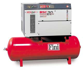 Compressore a vite - STC series - FINI - d'aria / con motore elettrico / fisso
