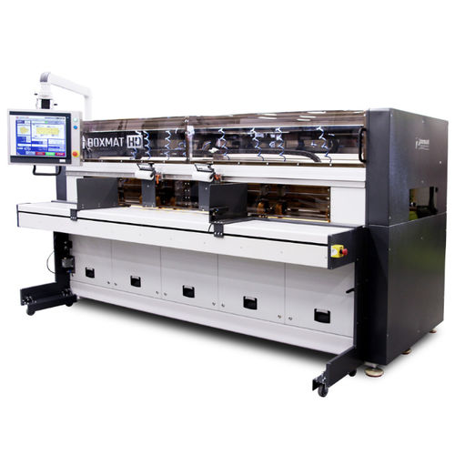 Macchina di fabbricazione di scatole di cartone ondulate - BOXMAT HD - Miller Weldmaster - con piega a ventaglio / automatica