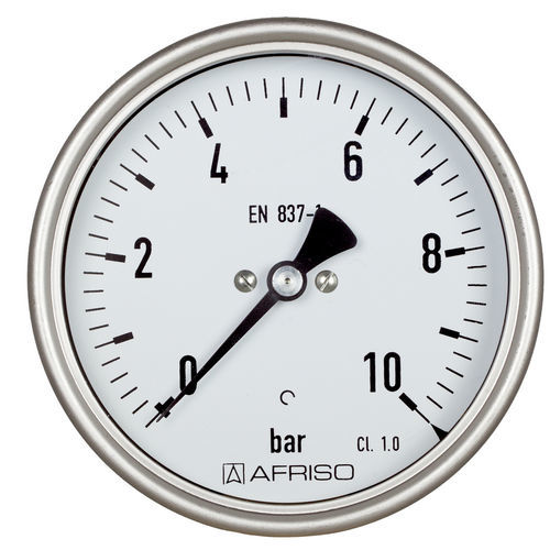 Manometro con quadrante - RF100I D401 - AFRISO-EURO-INDEX - G 1/2 / in vetro / in ottone
