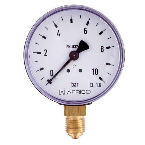 Manometro con quadrante - RF40 D101 - AFRISO-EURO-INDEX - in plastica / in ottone / a tubo Bourdon