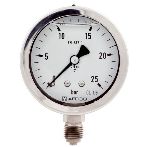 Manometro con quadrante - RF50ChGly D702 - AFRISO-EURO-INDEX - con flangia / in plastica / in alluminio