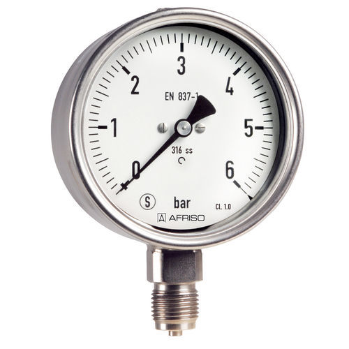 Manometro con quadrante - RF63Si D402 - AFRISO-EURO-INDEX - G 1/4 / in acciaio inossidabile / di processo