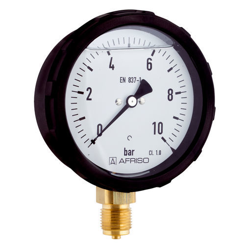 Manometro con quadrante - RF100GlySR D601 - AFRISO-EURO-INDEX - G 1/2 / in vetro / in plastica