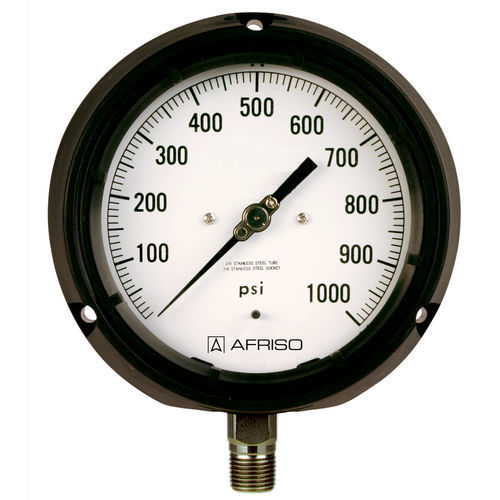 Manometro con quadrante - RF130PG D101 - AFRISO-EURO-INDEX - NPT 1/2 / in vetro / in plastica