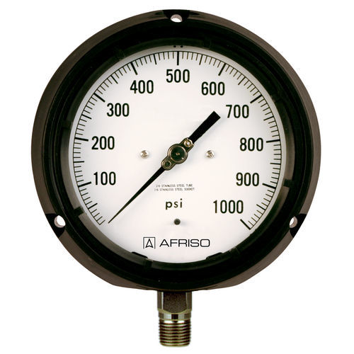 Manometro con quadrante - RF130PGGly D601 - AFRISO-EURO-INDEX - in vetro / in ottone / in acciaio inossidabile