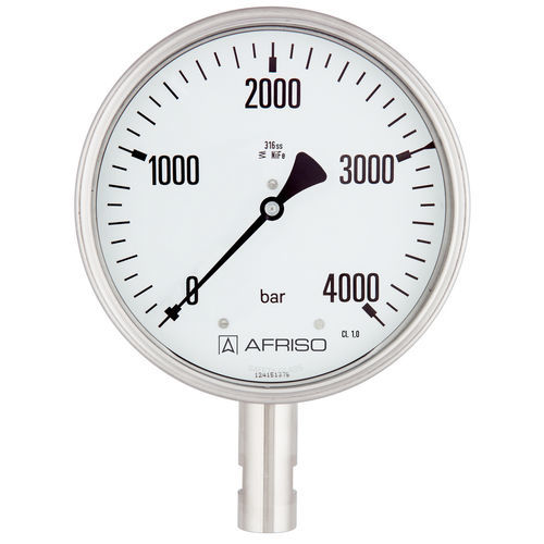 Manometro con quadrante - RF100HD D402 - AFRISO-EURO-INDEX - in acciaio inossidabile / a tubo Bourdon / di processo
