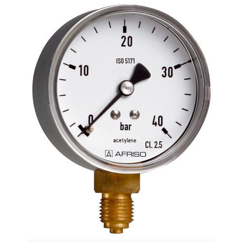 Manometro con quadrante - RF63ST D301 - AFRISO-EURO-INDEX - in ottone / in acciaio inossidabile / a tubo Bourdon