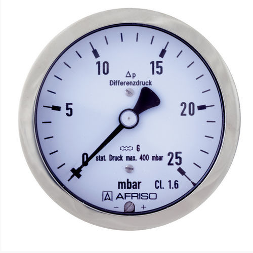 Manometro differenziale - KP63Dif D911 - AFRISO-EURO-INDEX - con quadrante / in plastica / in ottone