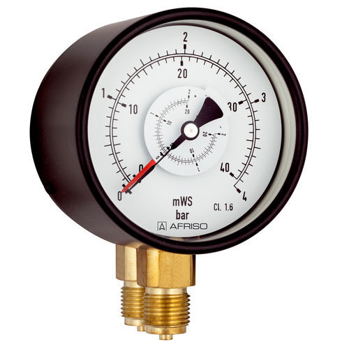 Manometro differenziale - RF100Dif D201 - AFRISO-EURO-INDEX - con quadrante / G 1/2 / in acciaio inossidabile