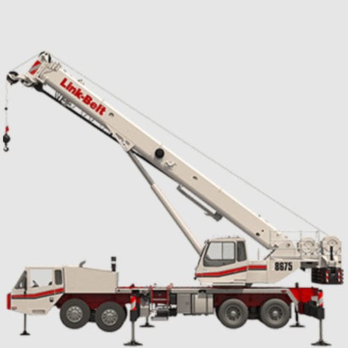 Gru montata su camion - HTC-8675 SII - Link-Belt - telescopica / per terreno accidentato / per cantiere