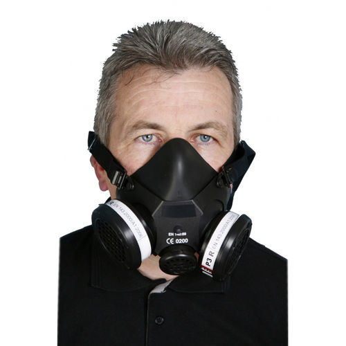 Maschera di protezione riutilizzabile - 300 E Series - RSG Safety B.V. - semimaschera / bifiltro / con allacciatura posteriore