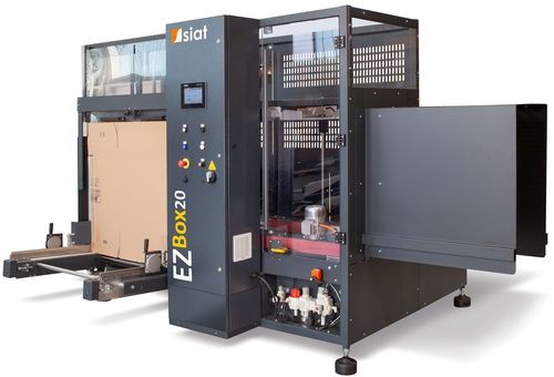 Formatrice di cartoni automatica - EZ-BOX XL - SIAT - nastro adesivo / con piegatura precisa / a grande cadenza