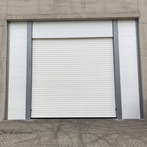 Porta scorrevole verticale - Armo s.p.a. - in metallo / industriale / per negozio