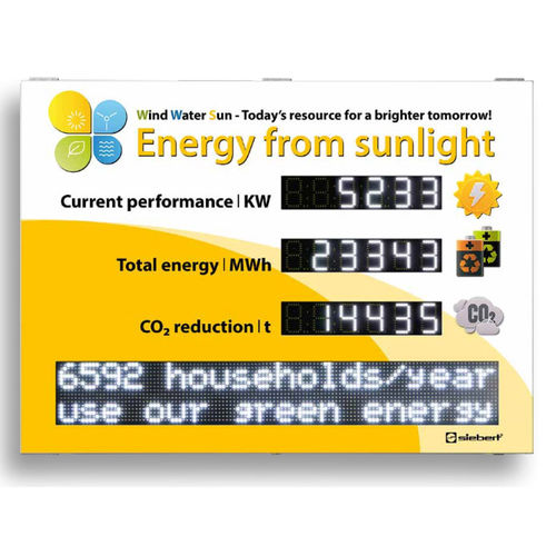 Display a energia solare - XC490-SCW-N-04 - Siebert Industrieelektronik GmbH - LED / alfanumerico / digitale