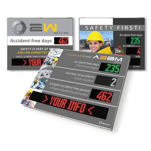 Display per prevenzione di incidenti - XC695 - Siebert Industrieelektronik GmbH - LED / alfanumerico / digitale