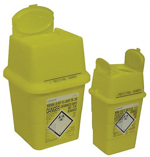 Contenitore per rifiuti in plastica - Turtleskin Limited - per rifiuti sanitari / con coperchio