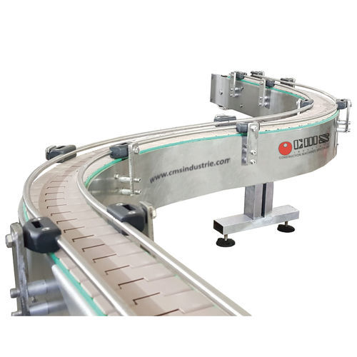 Trasportatore a nastro - CMS industrie - curvo / dritto / da trasporto