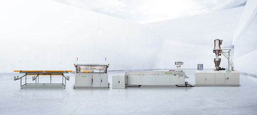 Linea di estrusione per tubi - Zhangjiagang City Grace Machinery Co., Ltd - per termoplastici / per PVC / per tubi di drenaggio