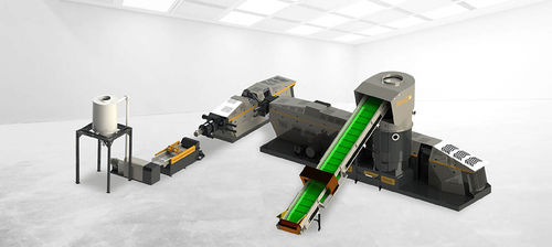 Granulatore bivite - 70 - Zhangjiagang City Grace Machinery Co., Ltd - per materie plastiche / multifunzione / trasportatore a nastro