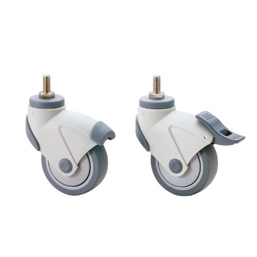 Ruota girevole - EX-100N series - SUGATSUNE KOGYO CO., LTD. - con perno filettato / con cuscinetto a sfere / con freno