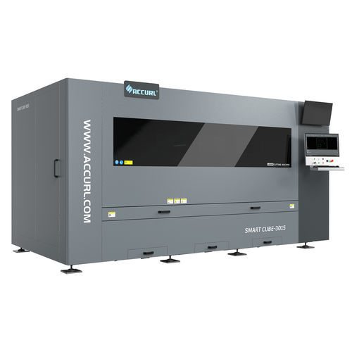 Macchina da taglio laser a fibra - SMART Cube - Accurl Machine Tools - laser 2D / per alluminio / per acciaio inossidabile