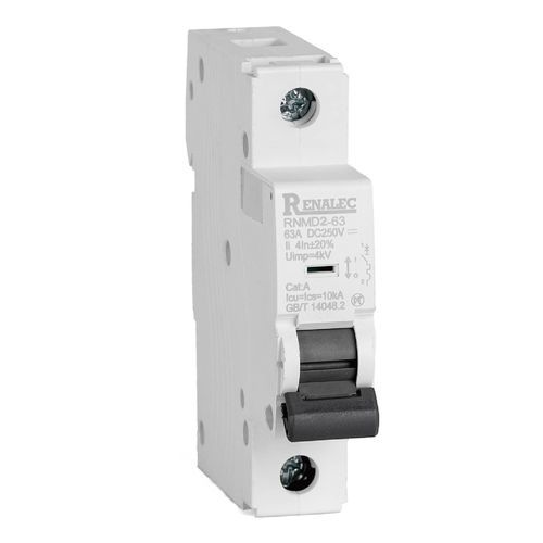 Interruttore automatico con azionamento a molla - RNMD2-63-MCB - WENZHOU RENA ELECTRIC CO.,LTD - DC / modulare / unipolare