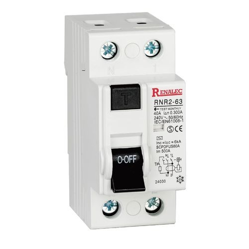 Interruttore termico - RNR2-63-RCCB - WENZHOU RENA ELECTRIC CO.,LTD - della corrente residua / 2 poli / 3 poli