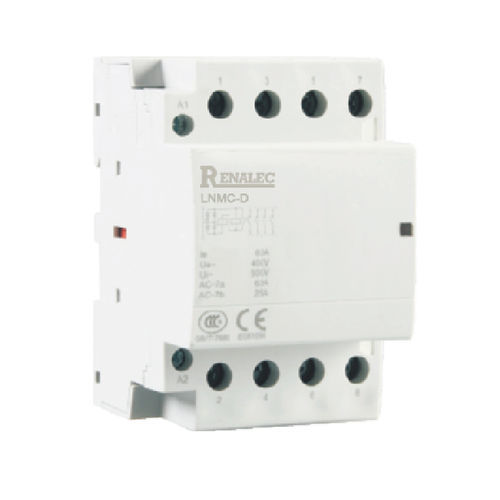 Contattore di motore - LNMC-D - WENZHOU RENA ELECTRIC CO.,LTD - 2 poli / su guida DIN / modulare
