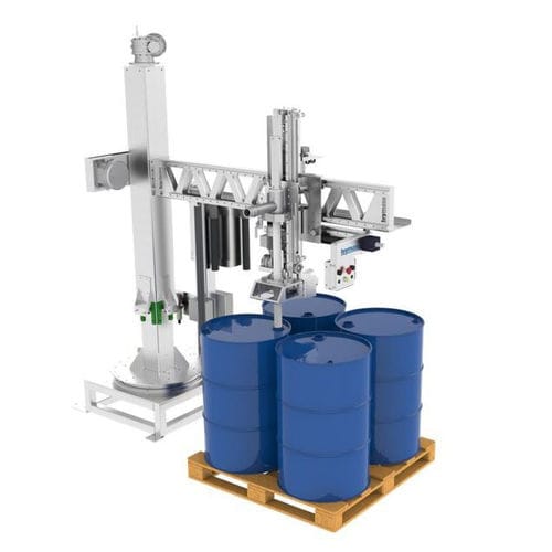 Riempitrice semiautomatica - PS-1000 - TEYMASA - per fusti su pallet / IBC / per prodotti liquidi
