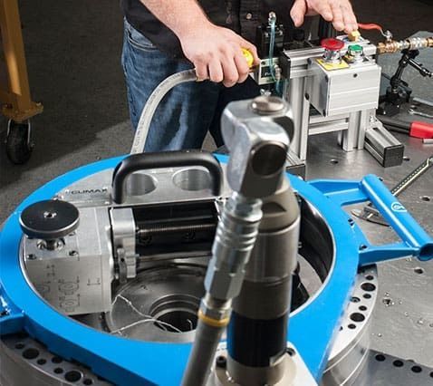 Sfacciatrice pneumatica - FF1200 - CLIMAX - con flangiatura esterna / automatica