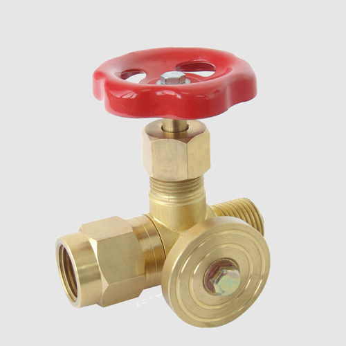 Valvola a spillo - V02PN100LMVLNMHR series - GESA TERMOMETROS - manuale / maschio-femmina / in ottone