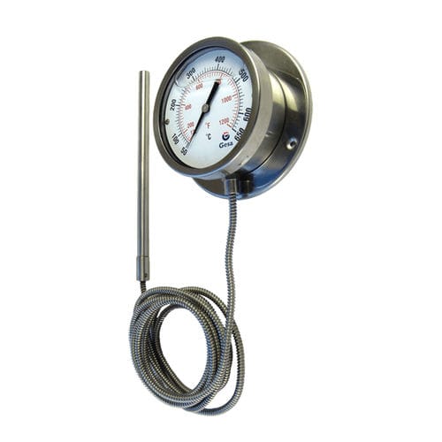 Termometro bimetallico - D31D100BP series - GESA TERMOMETROS - ad espansione di gas / con quadrante / °C