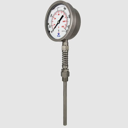 Termometro con sonda - D22 series - GESA TERMOMETROS - con quadrante / IP65 / per gas di scarico